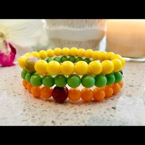 Set of 3 colorful bracelets